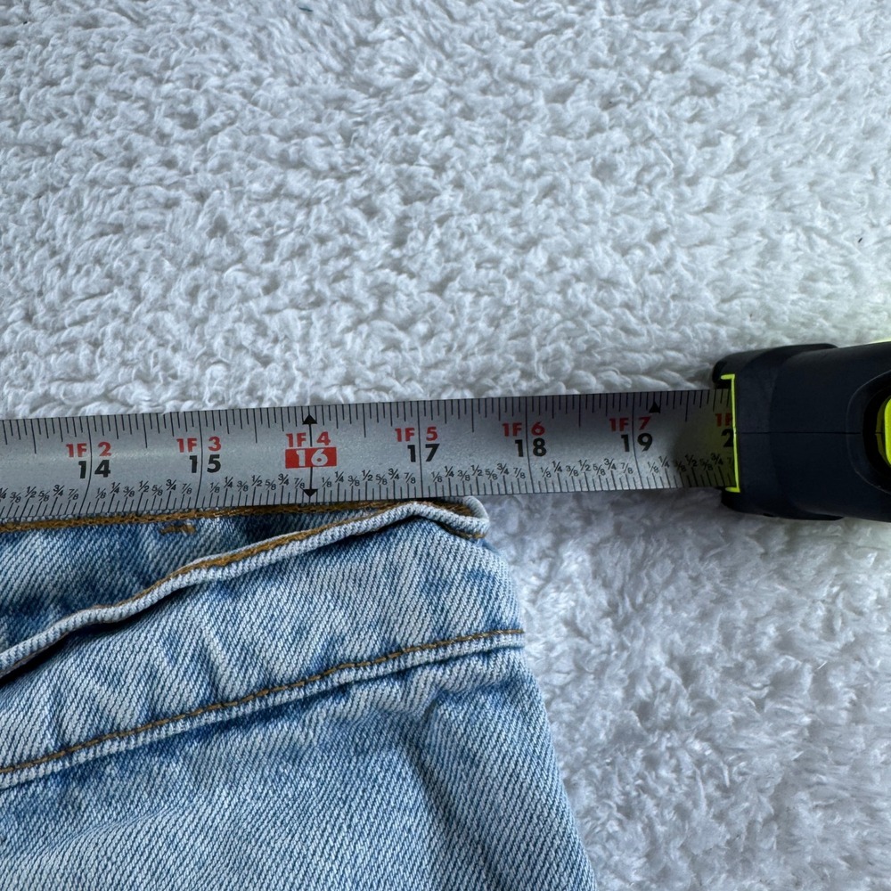 Vintage Levis 550 Jeans Mens 38x32 Blue Relaxed Tapered 90s Light Wash Made USA - Picture 9 of 13
